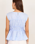 STORIES BE TOLD CONTEXT LINEN RELAXED SLEEVELESS TOP