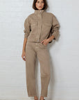 STORIES BE TOLD IDOLISE TAUPE STRETCH SOFT BARREL JEAN