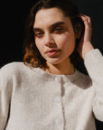 STORIES BE TOLD CREST OAT MARLE CREWNECK CARDIGAN
