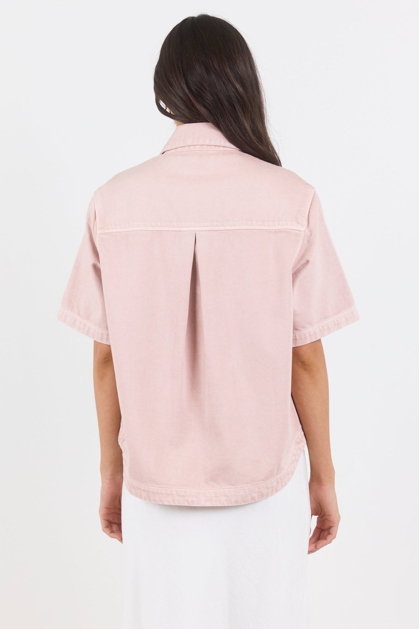 STORIES BE TOLD CRUCIAL DENIM SHORT SLEEVE SHACKET