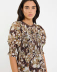IVY + JACK CURATION FLOAL GEORGETTE TIERED MAXI DRESS
