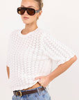 IVY + JACK DAINTY IVORY LACE TEE