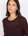 IVY + JACK DAPPLE BOXY KNIT LACE TEE