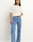IVY + JACK DAPPLE BOXY KNIT LACE TEE