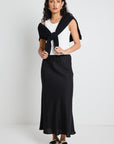 AMONG THE BRAVE SUMMIT TIE WAIST BIAS SKIRT