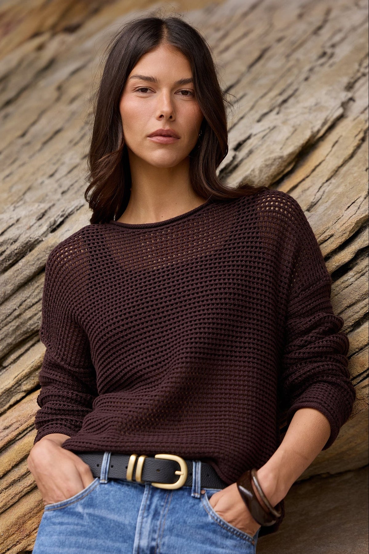 RE:UNION DAWN CROCHET KNIT JUMPER