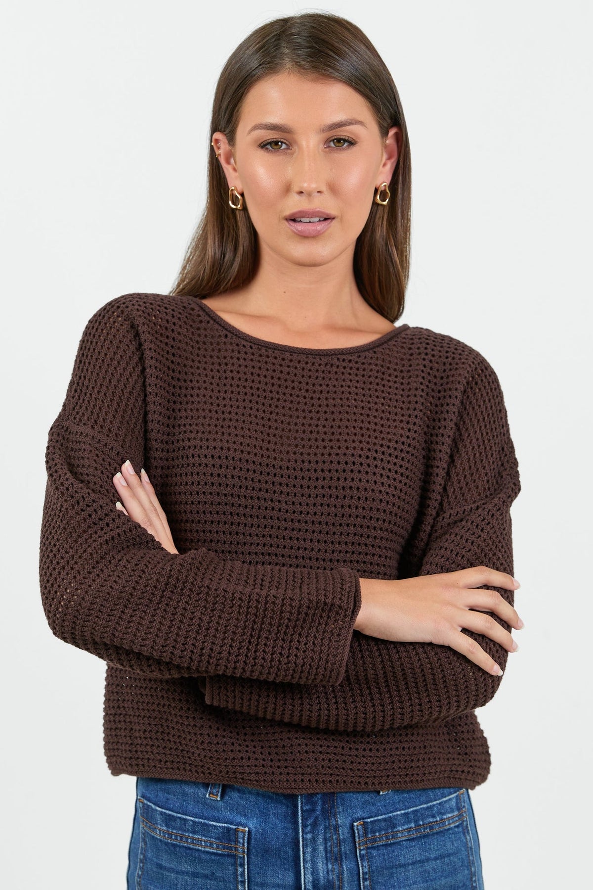 RE:UNION DAWN CROCHET KNIT JUMPER