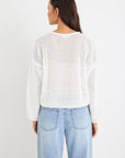RE:UNION DAWN IVORY CROCHET KNIT JUMPER