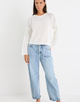 RE:UNION DAWN IVORY CROCHET KNIT JUMPER