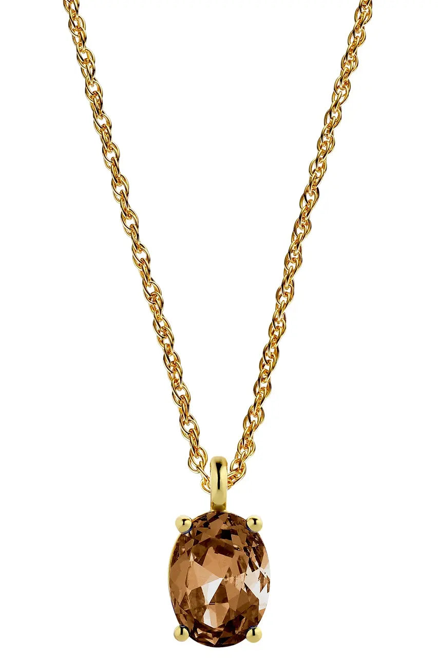 DYRBERG/KERN BARGA NECKLACE SG BROWN