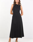 STORIES BE TOLD DEFINE PANELLED SLEEVELESS MAXI DRESS