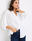 BY ROSA DEITY LINEN BLOUSE