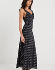 GEORGIA ZOE DELIGHFUL POLKA DOT BIAS SLIP MAXI DRESS