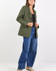IVY + JACK DOCK RAMIE BLAZER ROLLED SLEEVE BLAZER