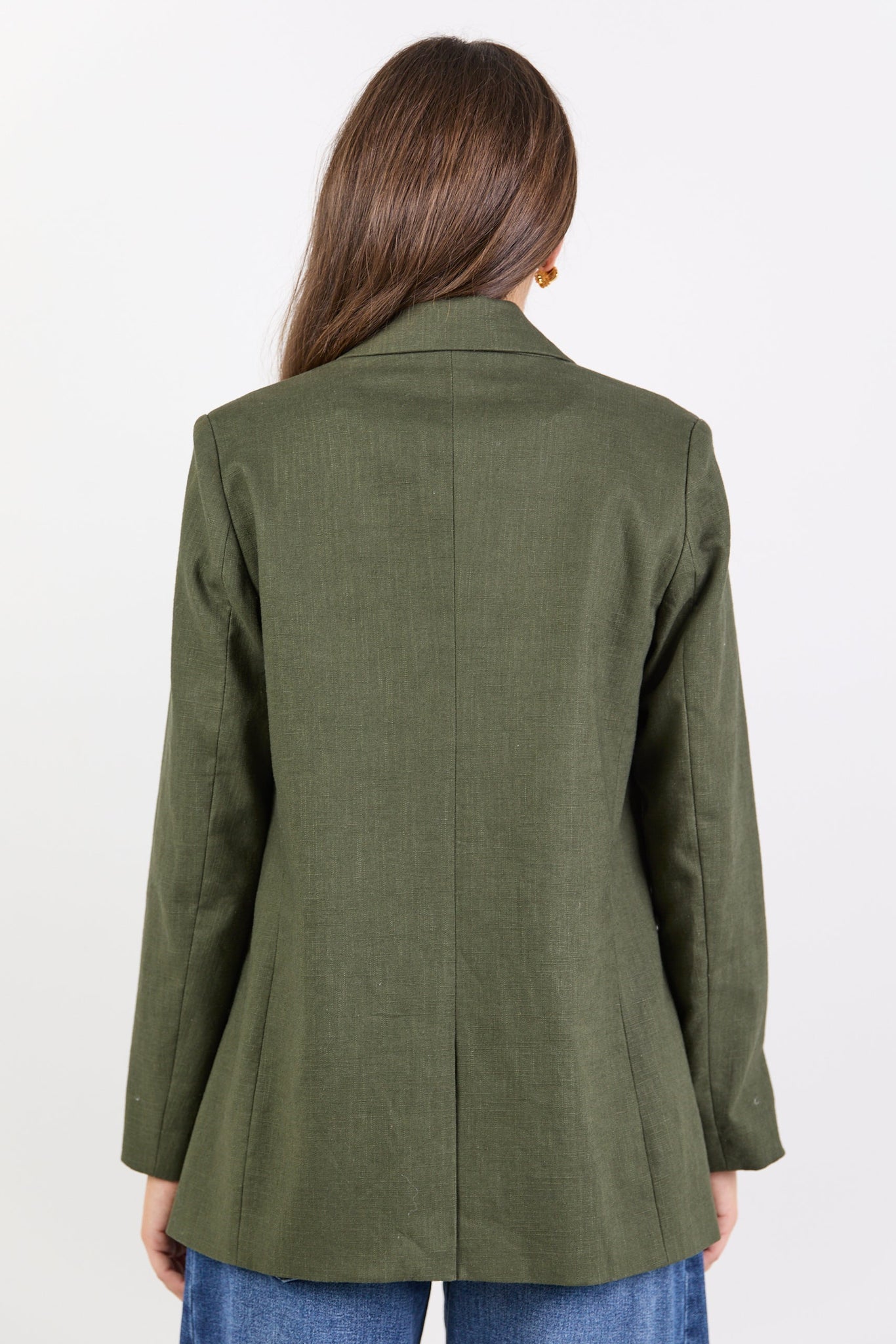 IVY + JACK DOCK RAMIE BLAZER ROLLED SLEEVE BLAZER