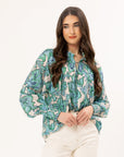 LEILA + LUCA ENCOURAGE TOP - AQUA CHARM