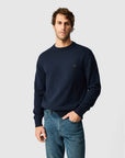 RODD & GUNN GUNN CREW KNIT SAPPHIRE