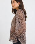 BY ROSA ENDLESS GEORGETTE BLOUSON TOP