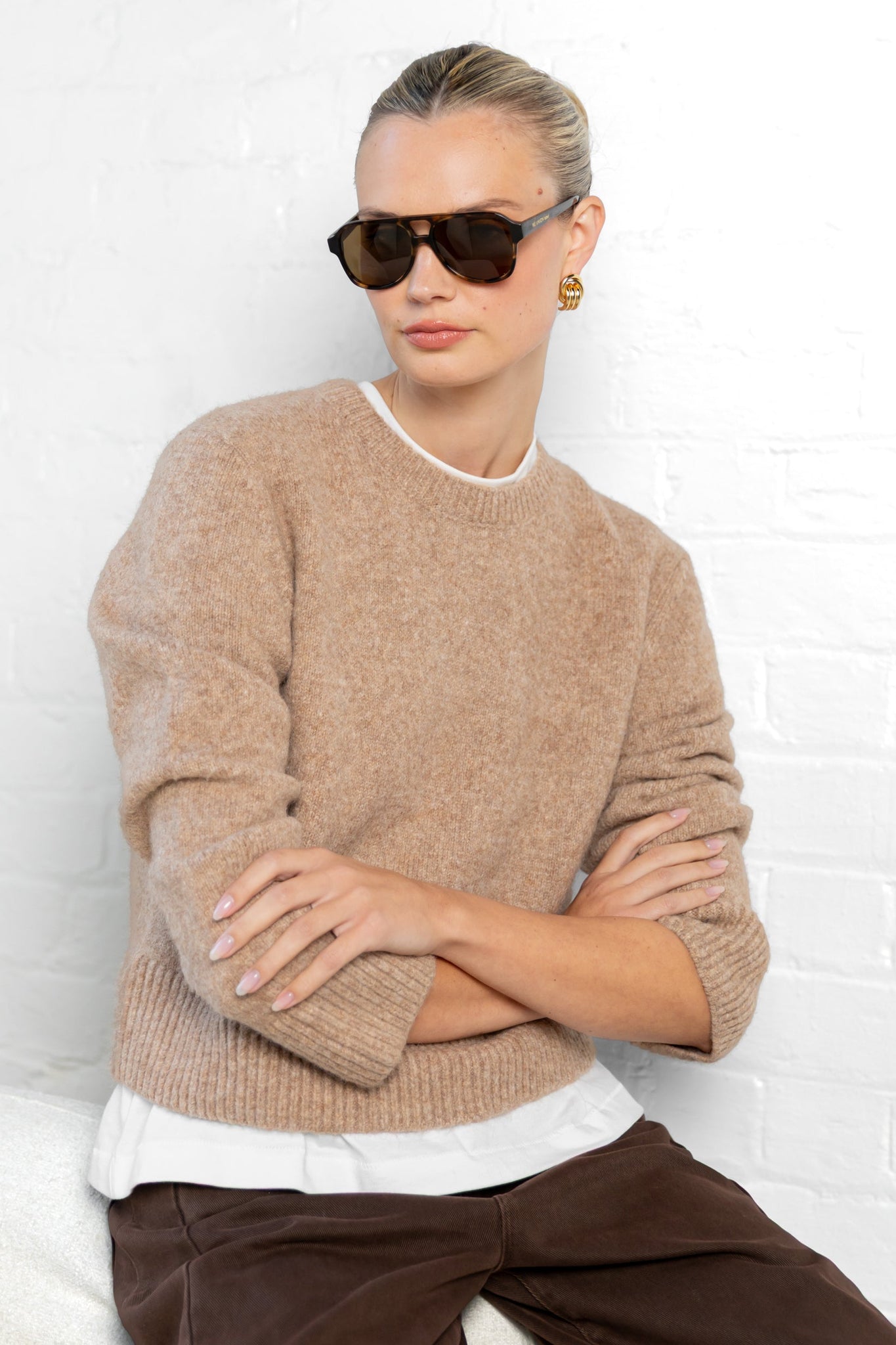 BY ROSA ENHANCE CREWNECK JUMPER