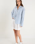 RE:UNION EXLATED LINEN VISCOSE OVERSIZED SHIRT