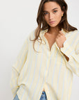 RE:UNION EXALTED LINEN VISCOSE OVERSIZED SHIRT
