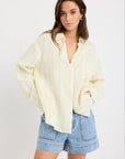 RE:UNION EXALTED LINEN VISCOSE OVERSIZED SHIRT