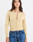 STORIES BE TOLD FORTUNE HONEY CREWNECK CARDIGAN