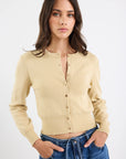 STORIES BE TOLD FORTUNE HONEY CREWNECK CARDIGAN