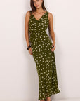 GEORGIA ZOE JUBILANT POLKA DOT GEORGETTE PULL ON BIAS MAXI SKIRT