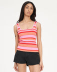 HUFFER KYRA STRIPE RIB TANK