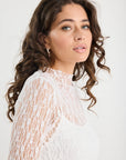 AMONG THE GIVING LACE LS TOP