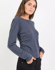 AMONG THE BRAVE GROOVE LONGSLEEVE KNIT TOP