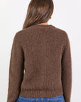 IVY + JACK HIGHLIGHT MOHAIR BLEND CREWNECK CARDIGAN