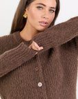IVY + JACK HIGHLIGHT MOHAIR BLEND CREWNECK CARDIGAN