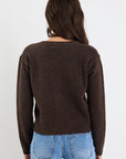 STORIES BE TOLD IMPRINT SOFT KNIT CREWNECK CARDIGAN