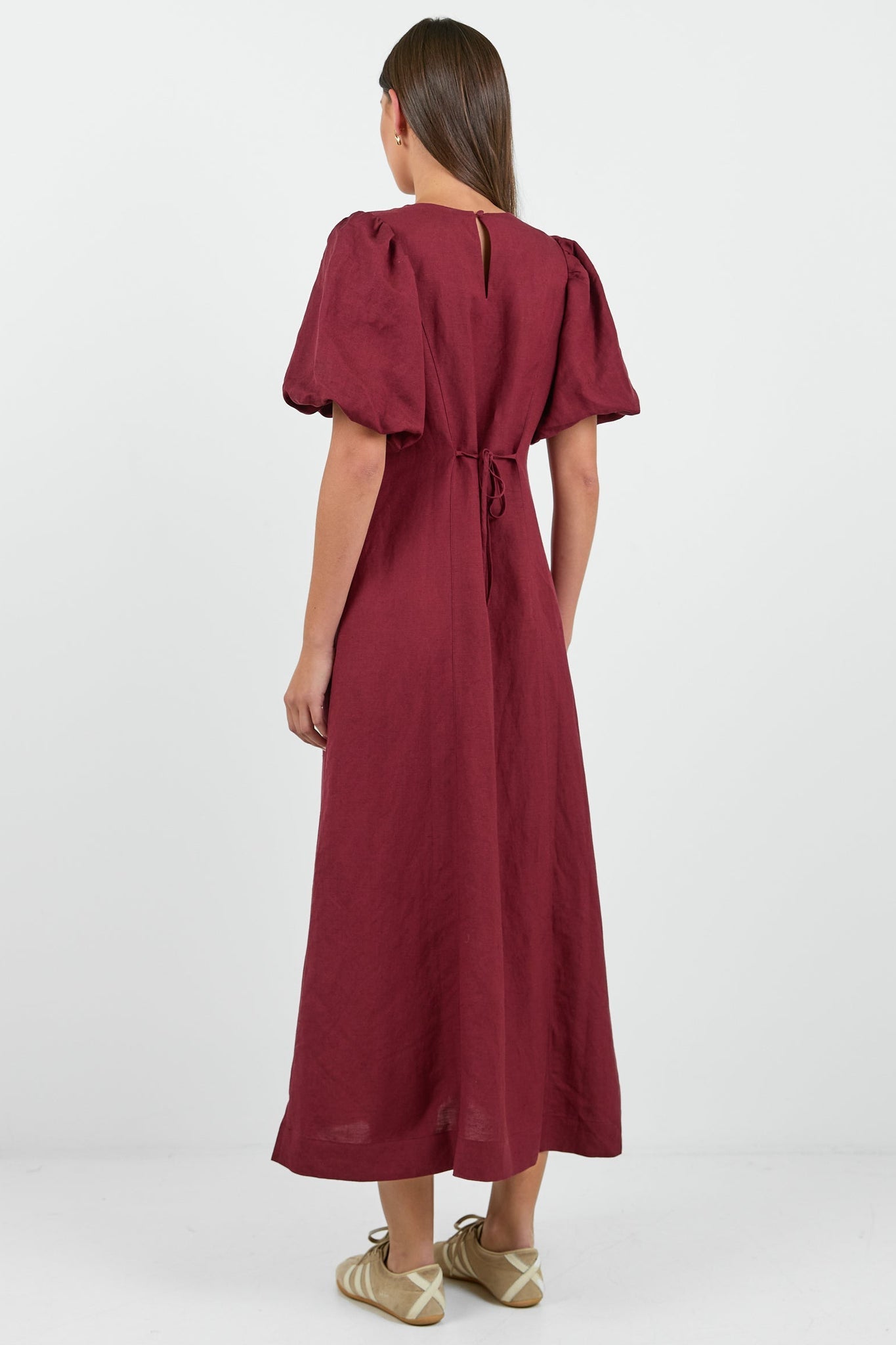 RE:UNION INDULGENT PUFF SLEEVE RELAXED MAXI DRESS