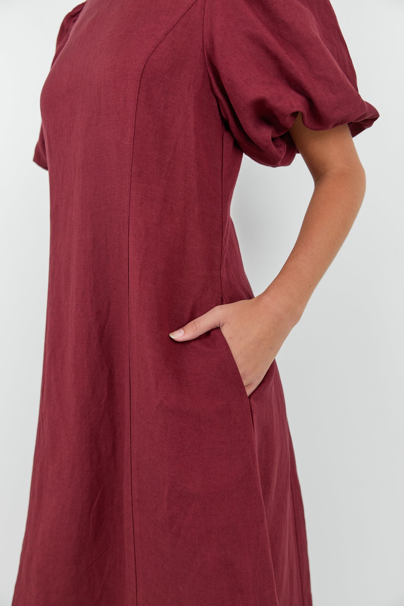 RE:UNION INDULGENT PUFF SLEEVE RELAXED MAXI DRESS