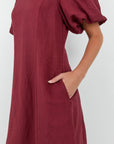 RE:UNION INDULGENT PUFF SLEEVE RELAXED MAXI DRESS