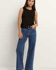 RE:UNION INFUSION LINEN VISCOSE SLEEVELESS VEST