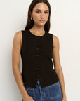 RE:UNION INFUSION LINEN VISCOSE SLEEVELESS VEST