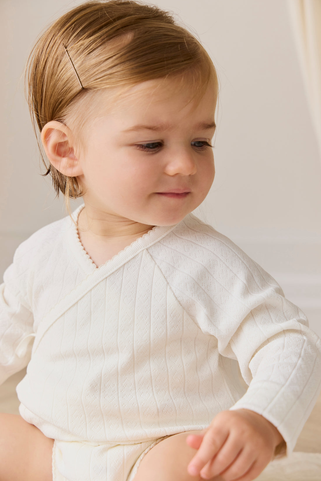 JAMIE KAY ORGANIC COTTON POINTELLE MARINA BODYSUIT