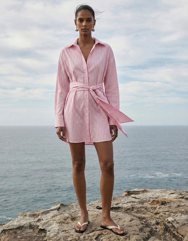 STAPLE THE LABEL KARI MINI SHIRT DRESS