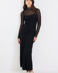 AMONG THE BRAVE KEEPSAKE LACE LONGLSEEVE MAXI DRESS