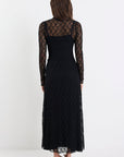 AMONG THE BRAVE KEEPSAKE LACE LONGLSEEVE MAXI DRESS