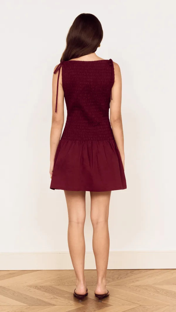MINK PINK LOLA SHIRRED MINI DRESS
