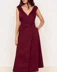 MINK PINK LOLA WRAP MIDI DRESS