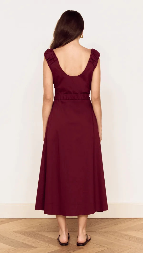 MINK PINK LOLA WRAP MIDI DRESS