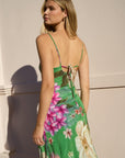 GEORGIE MAE LAVISH TIE BACK BIAS SLIP DRESS