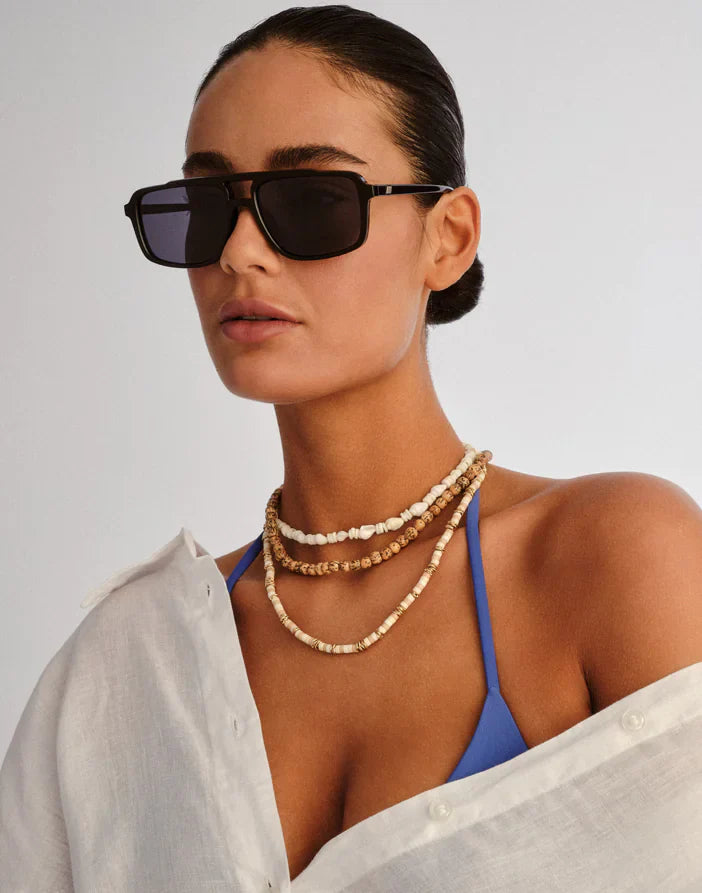 LE SPECS LE GARS SUNGLASSES - BLACK