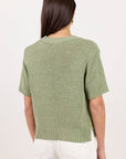 BY ROSA. LOVEABLE TAPE YARN KNIT TEE